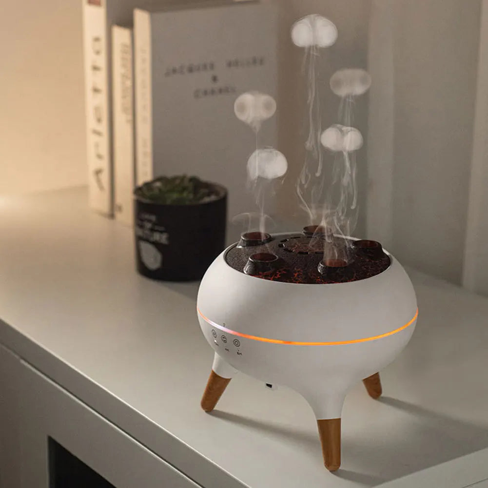 Alloet Jellyfish Air Humidifier With Colorful Night Lights