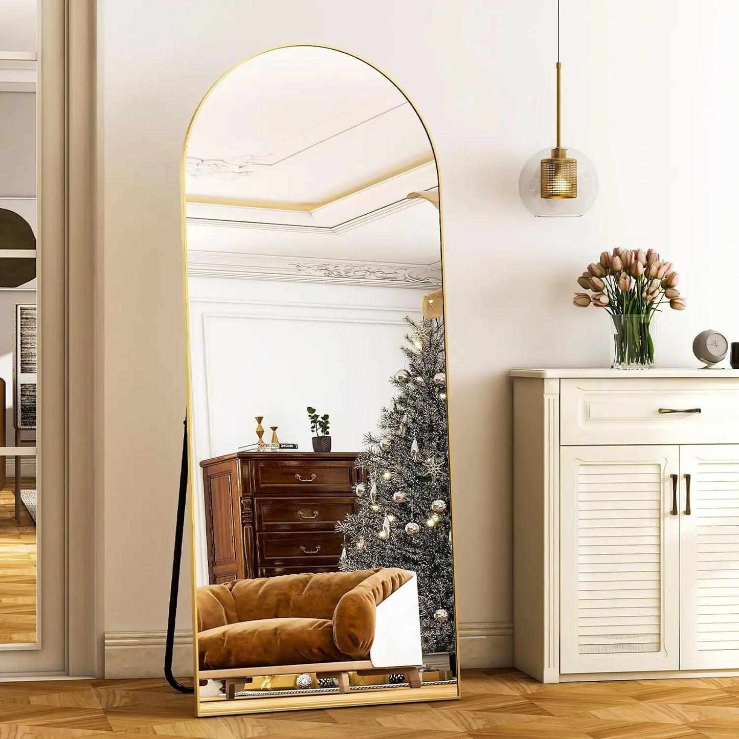 HARRITPURE Full Length Mirror Aluminum Frame Modern Minimalist Design