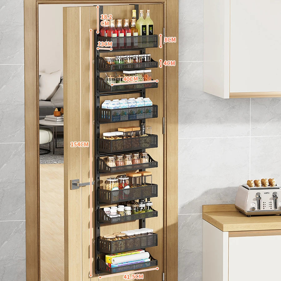 TWISTER.CK Over Door Pantry Organizer 10Tier Heavy Duty Steel