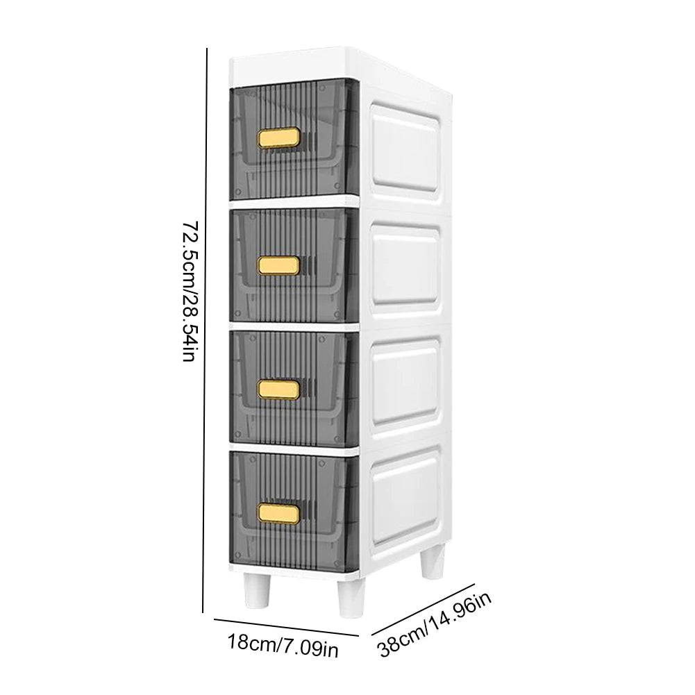 Alloet 5-Tier Bathroom Crevice Corner Storage Cabinet