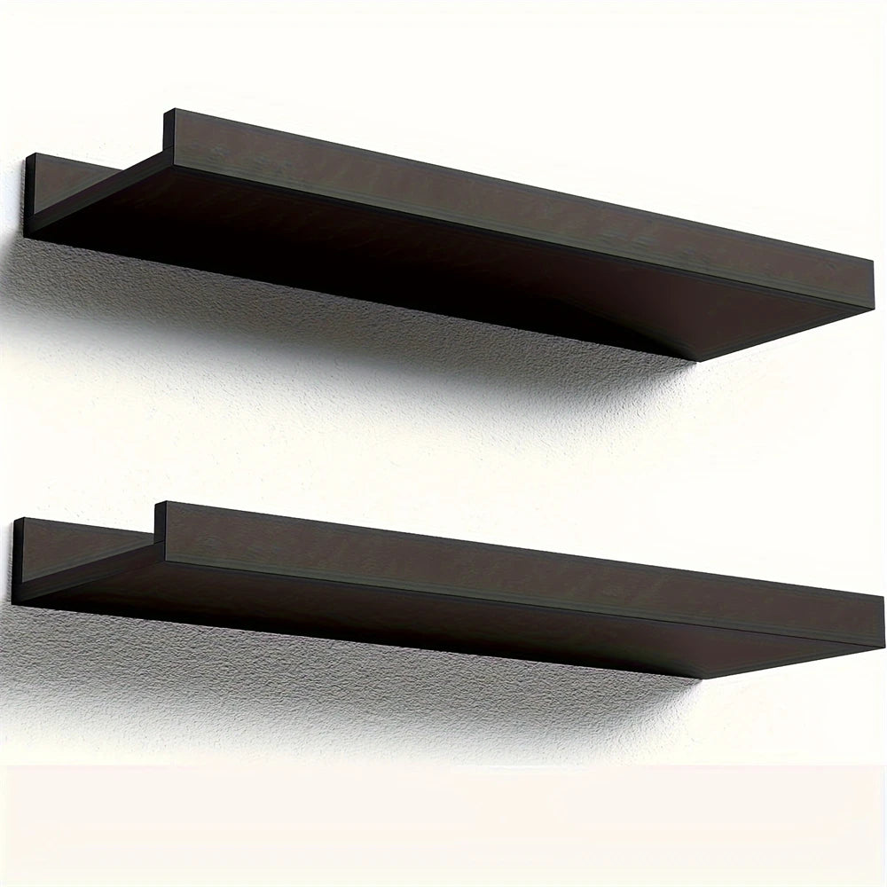 Floating Wall Shelf With Ledge Rustic Wood Shelves
