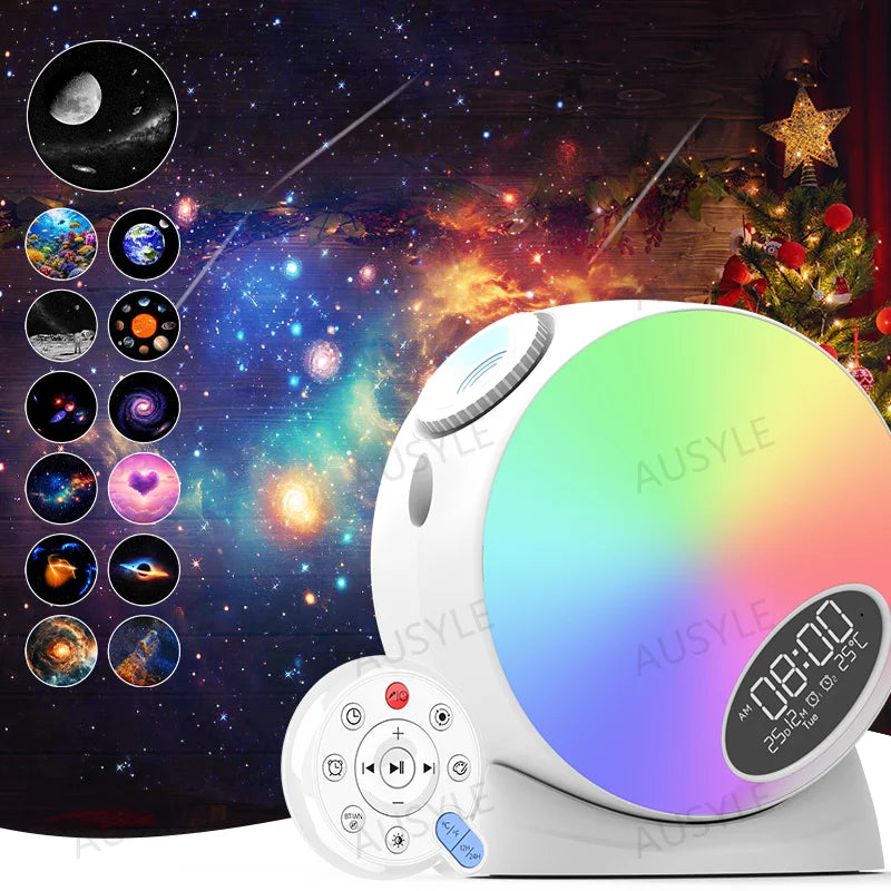 Galaxy Projector Night Light 13 in 1 Constellations Planetarium Star Projector  Ceiling Space Planets Projector Living Room Deco