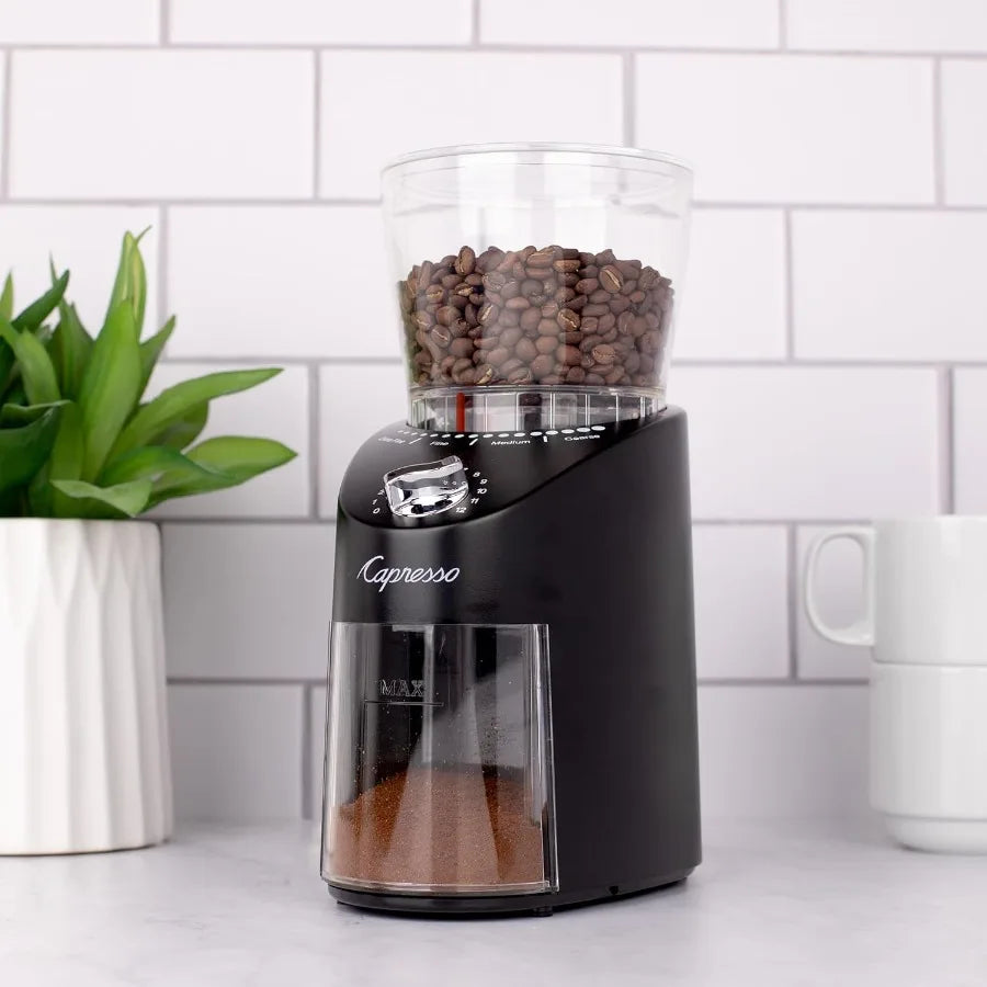 XMSJ Infinity Plus Conical Burr Grinder for Precision Home Coffee Grinding