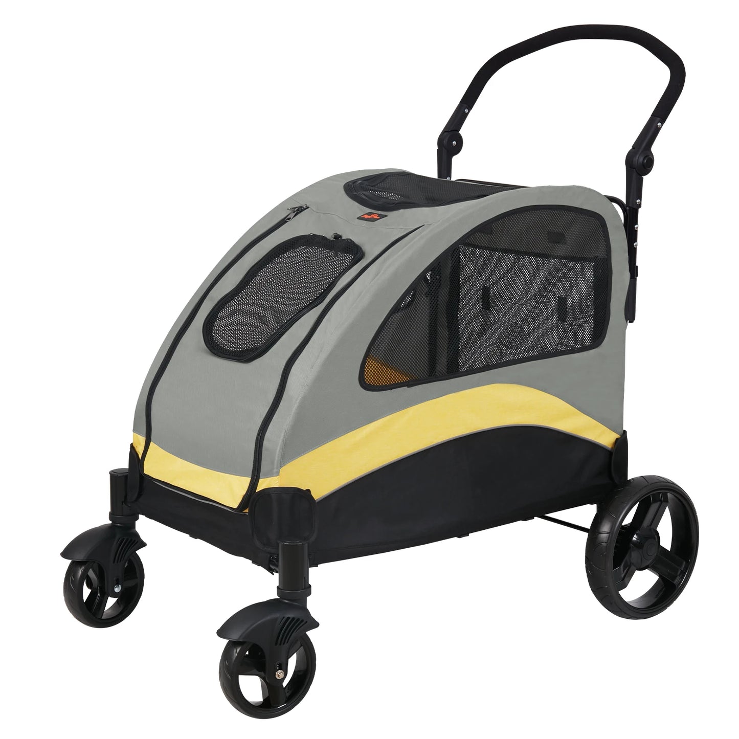 BINGOPAW Four Wheel Dog Stroller Trolley Carrier Foldable For Dogs