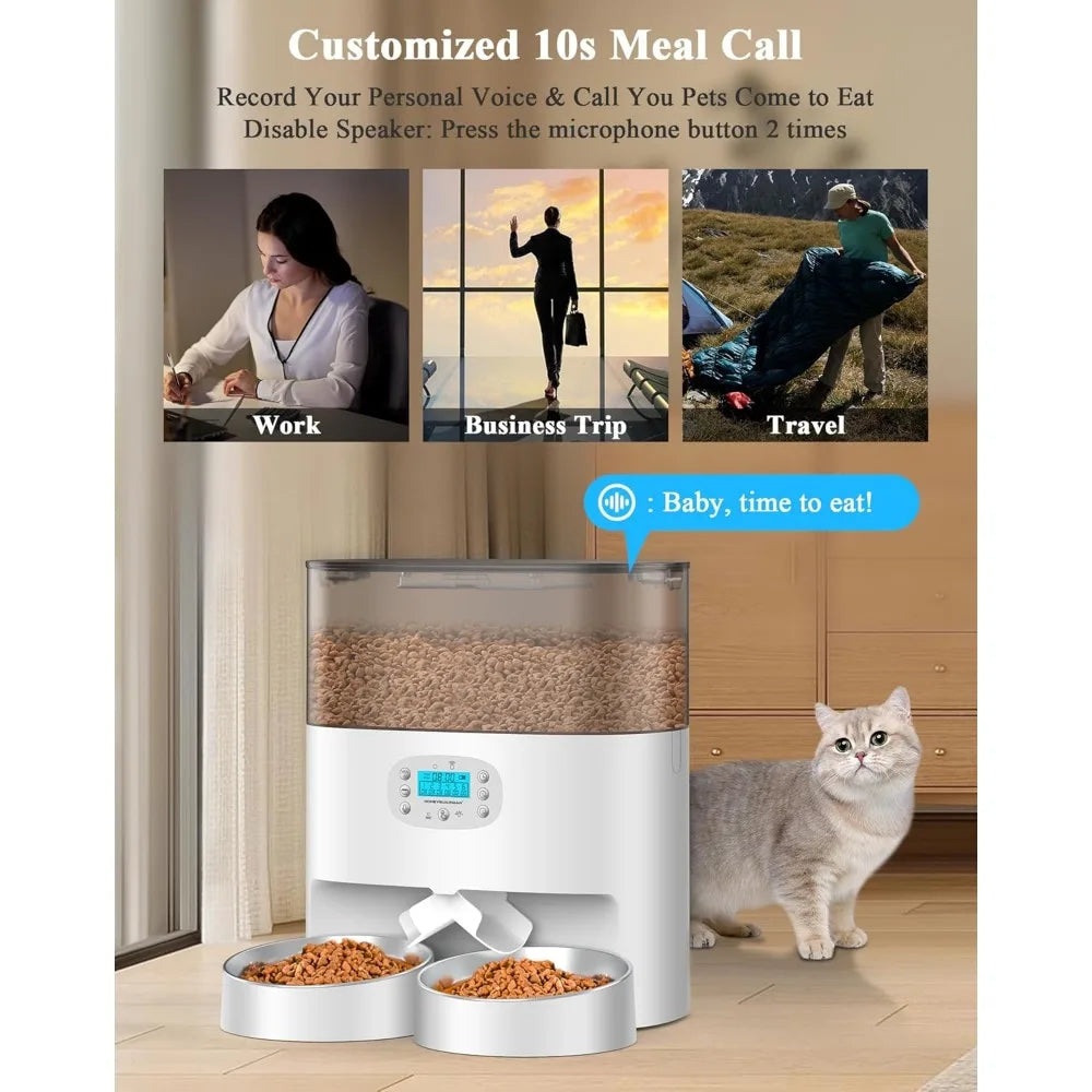 Automatic Cat Feeder With WiFi Timed Dispenser For Cats