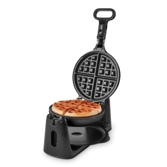 XMSJ Flip Belgian Waffle Maker Nonstick Rotating Surface