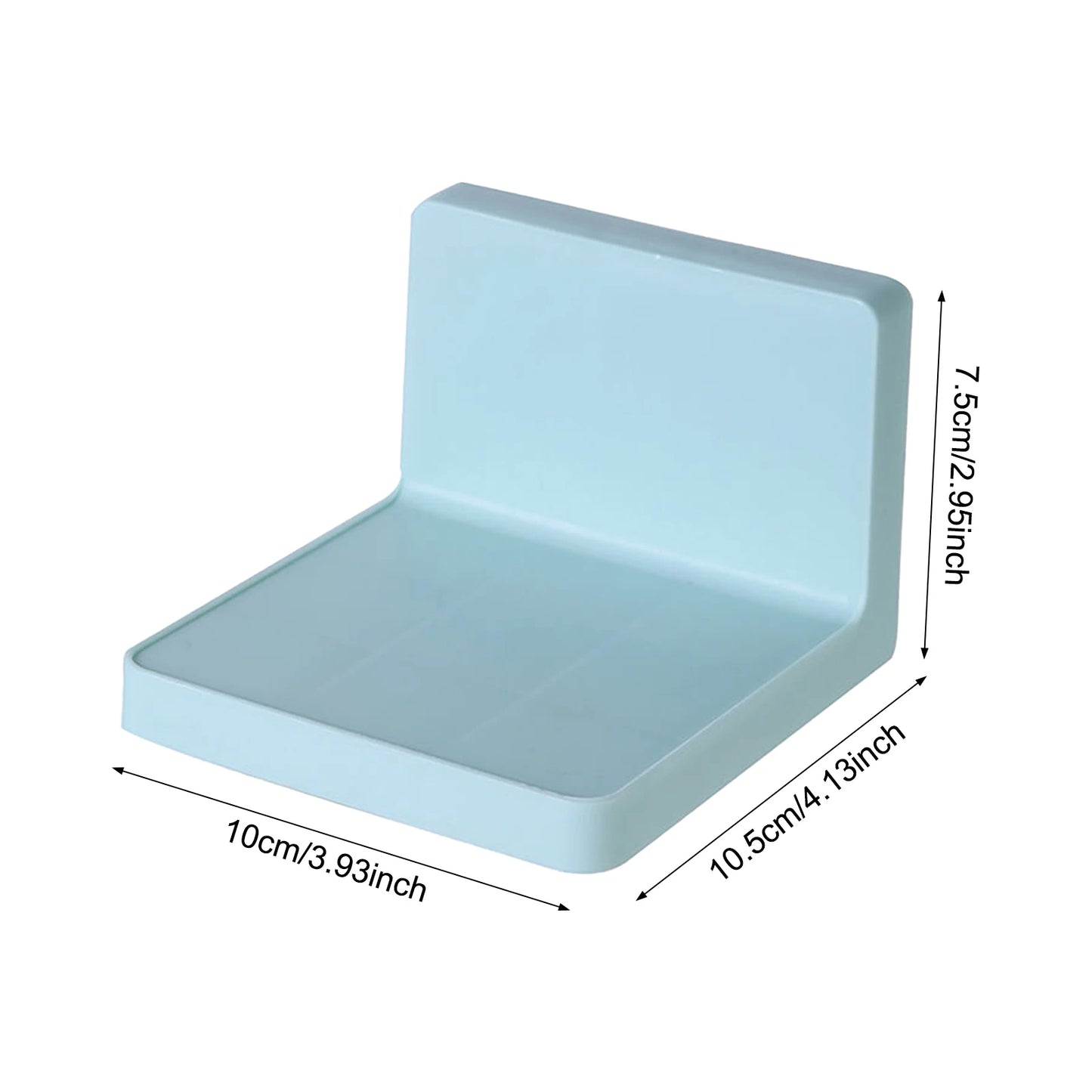 Two Piece Self Adhesive Bathroom Storage Shelves No Drill