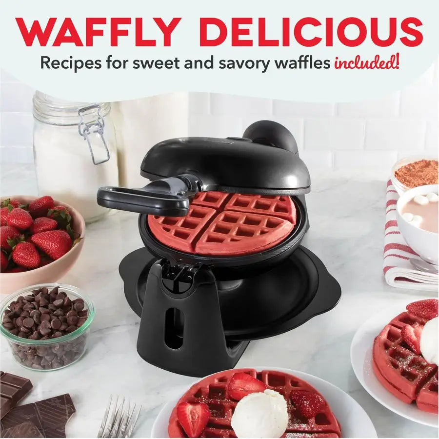 XMSJ Flip Belgian Waffle Maker Nonstick Rotating Surface