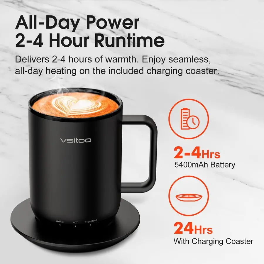 XMSJ S3 Plus Heated Smart Mug With AutoSensing AI