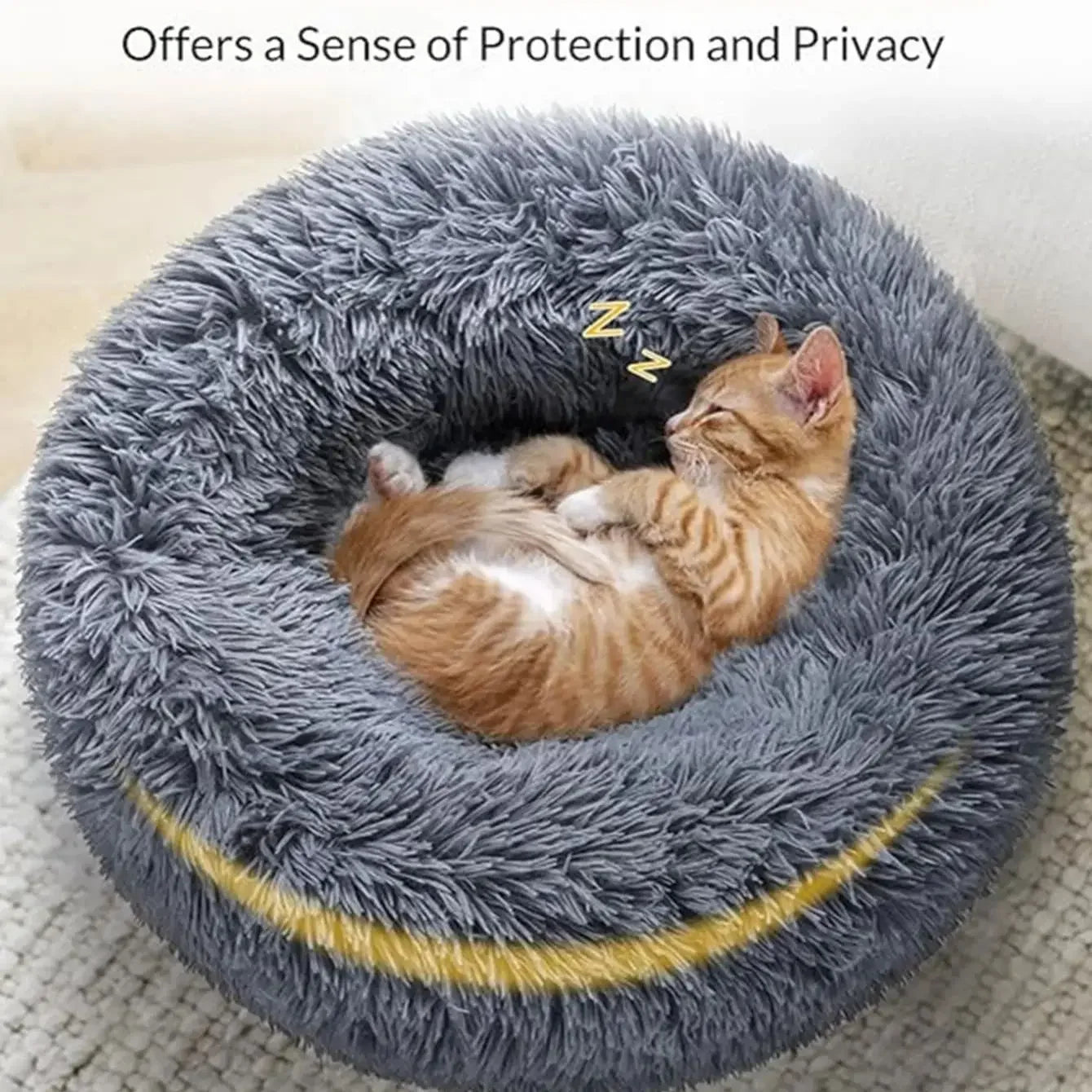 NONECN Round Plush Cozy Best Pet Bed For Large Dogs