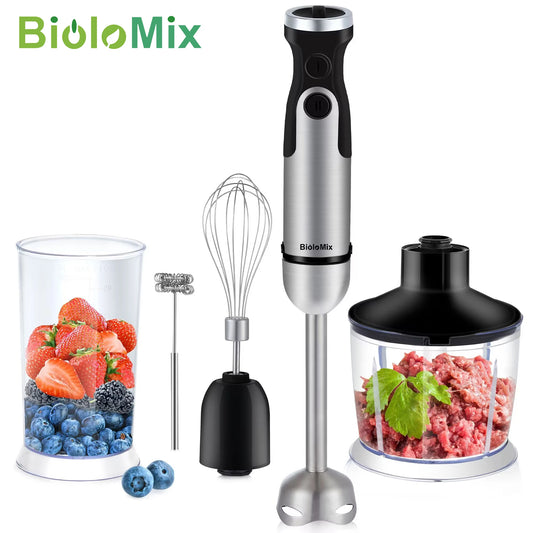 Biolomix 1200W 5-In-1 Immersion Hand Blender Set Mixer