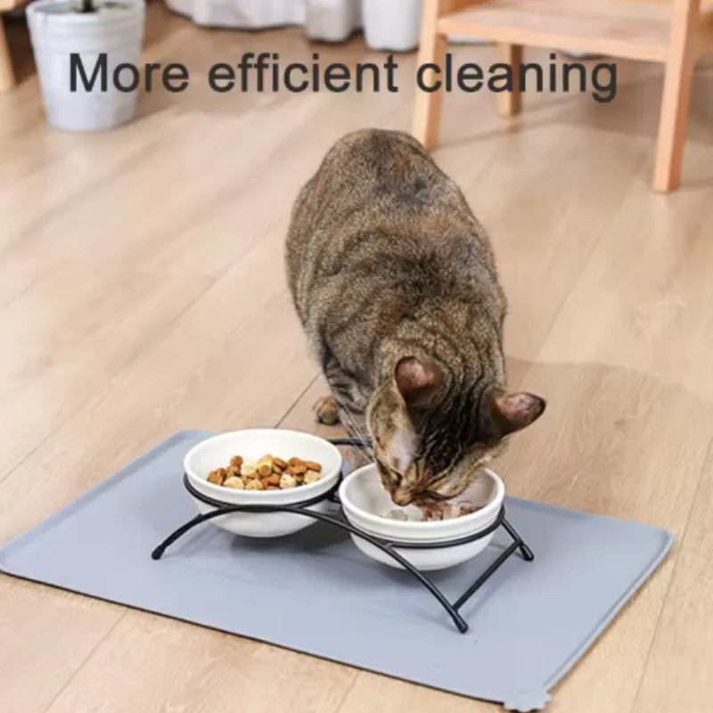 Silicone Pet Meal Mat Waterproof Anti Slip Cat Dog Feeding Mat