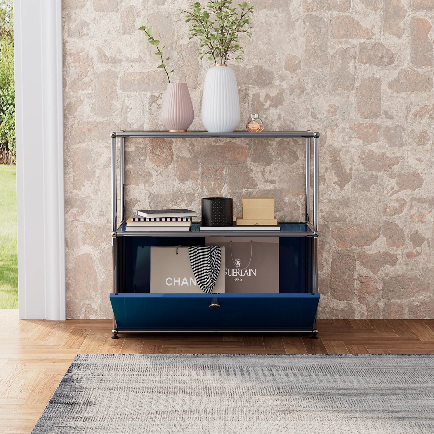 Module Storage Cabinet Storage Shelf Sideboard TV Night Stand Cabinet Beside Table Home Furniture Living Room Organizer