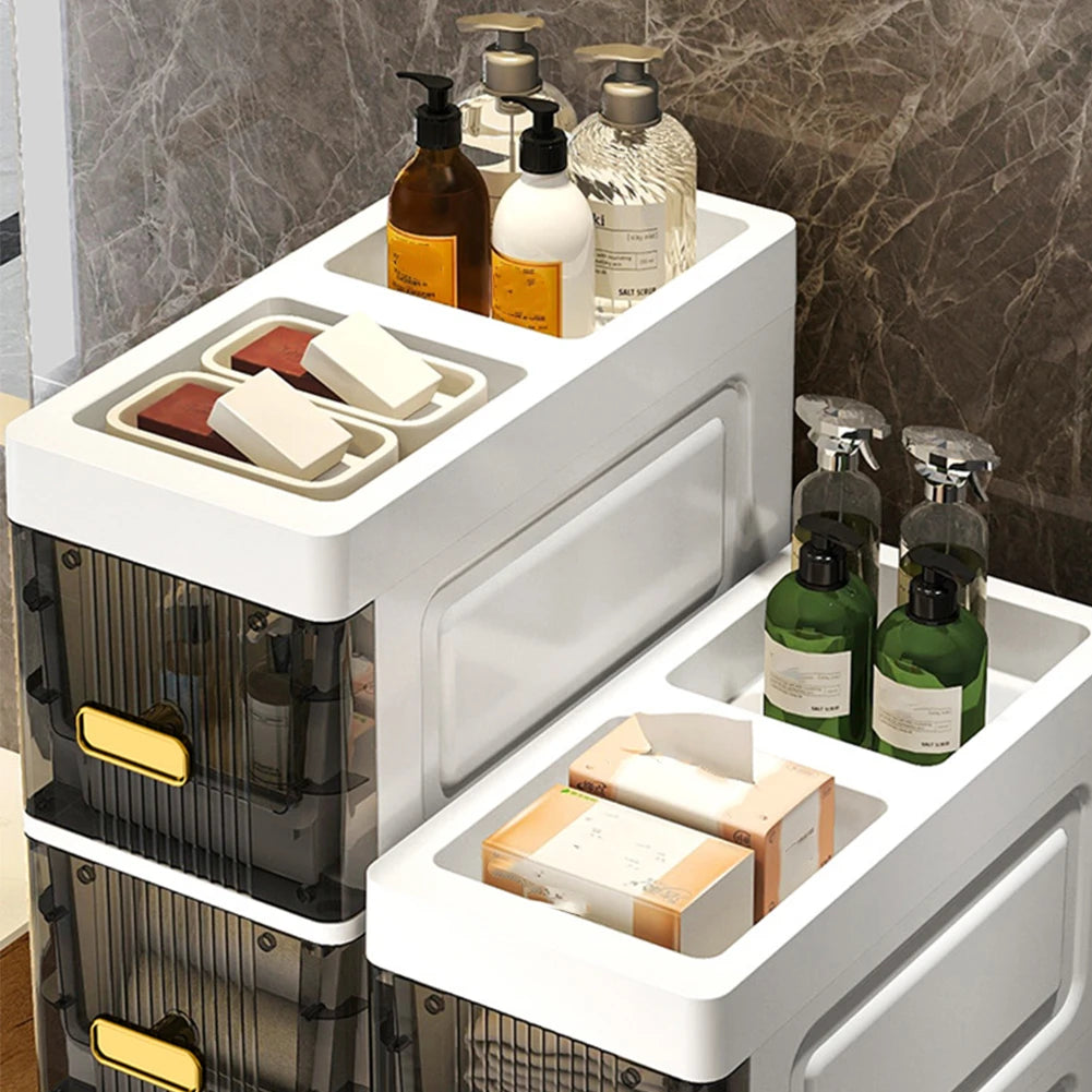 Alloet 5-Tier Bathroom Crevice Corner Storage Cabinet