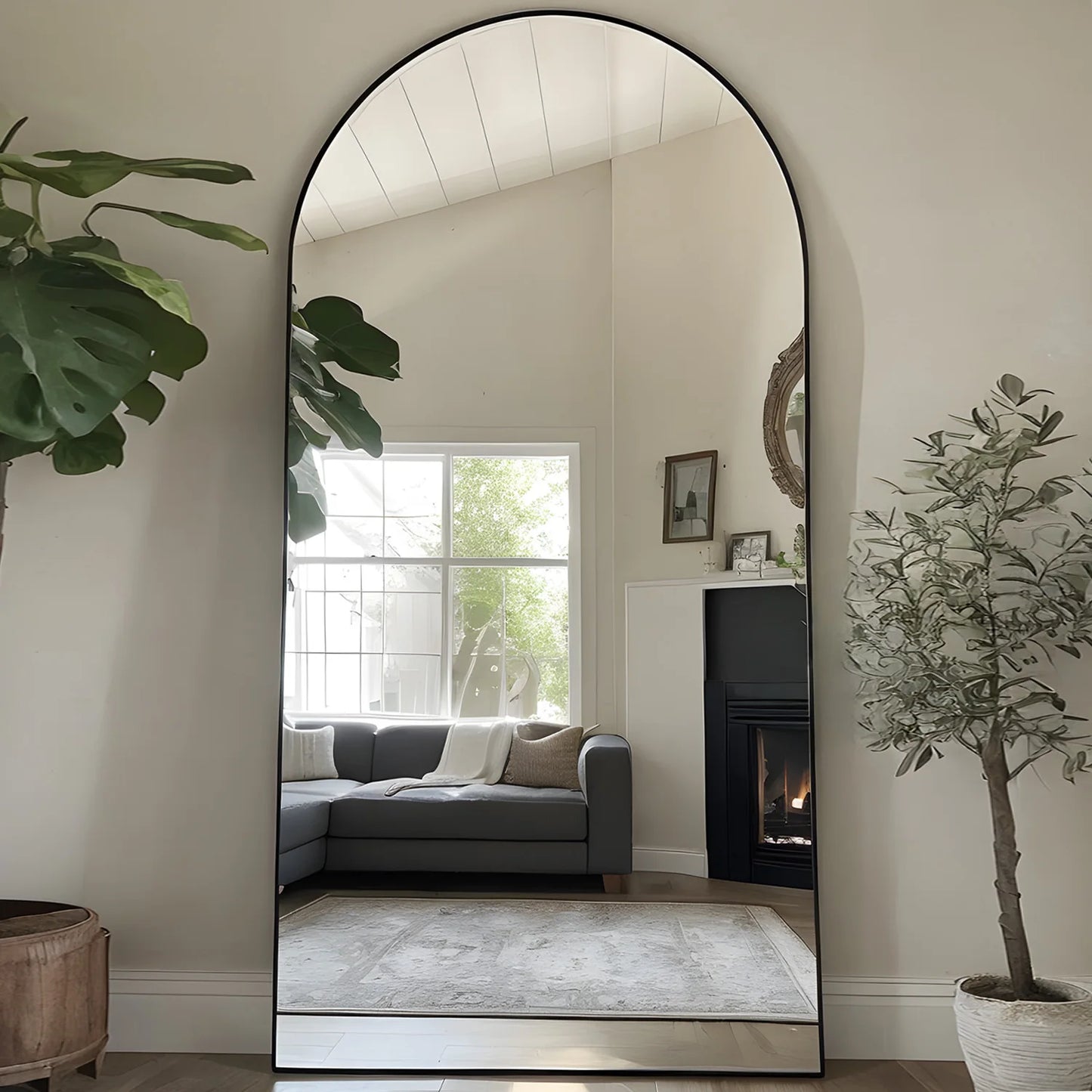 Antok Arch Floor Mirror Freestanding For Bedroom Living Room