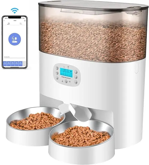 Automatic Cat Feeder With WiFi Timed Dispenser For Cats