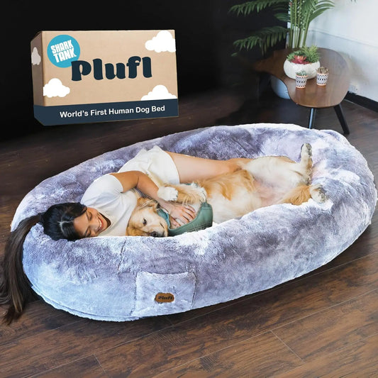 Human Dog Bed for Adults and Kids With Memory Foam