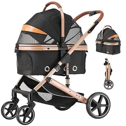 TIFICY 4 In 1 Pet Stroller With Detachable Carrier