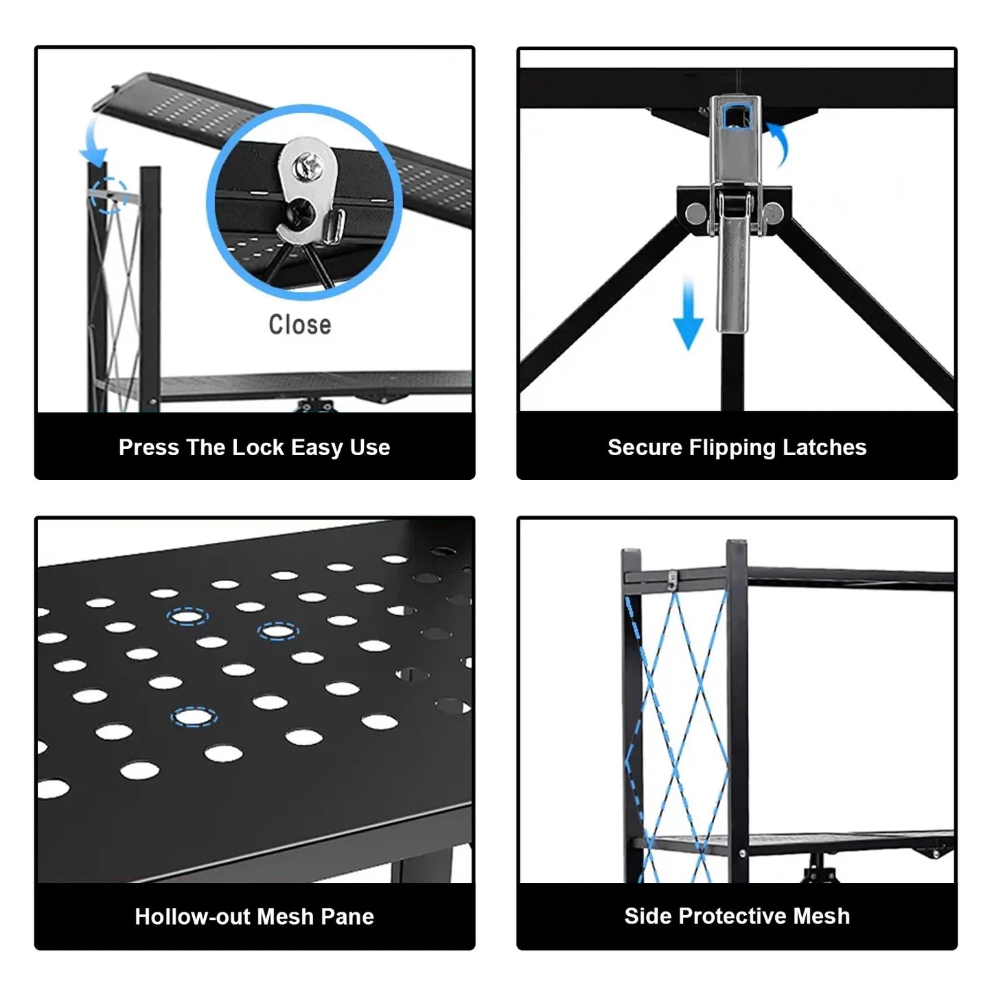 Hign Concerned 5 Tier Metal Storage Shelving Unit On Wheels