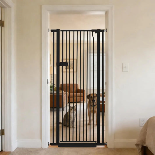 Ufsagcg Extra Tall Pet Gate Auto Close Pressure Mounted