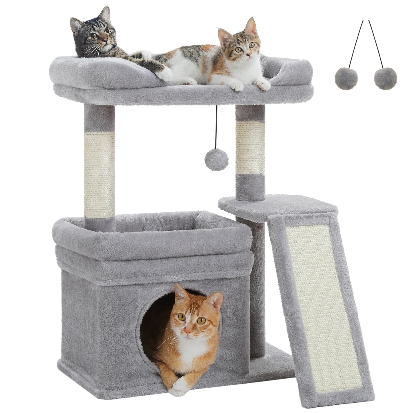 PAWZ Road Indoor Cat Tree With Scratching Post And Perch