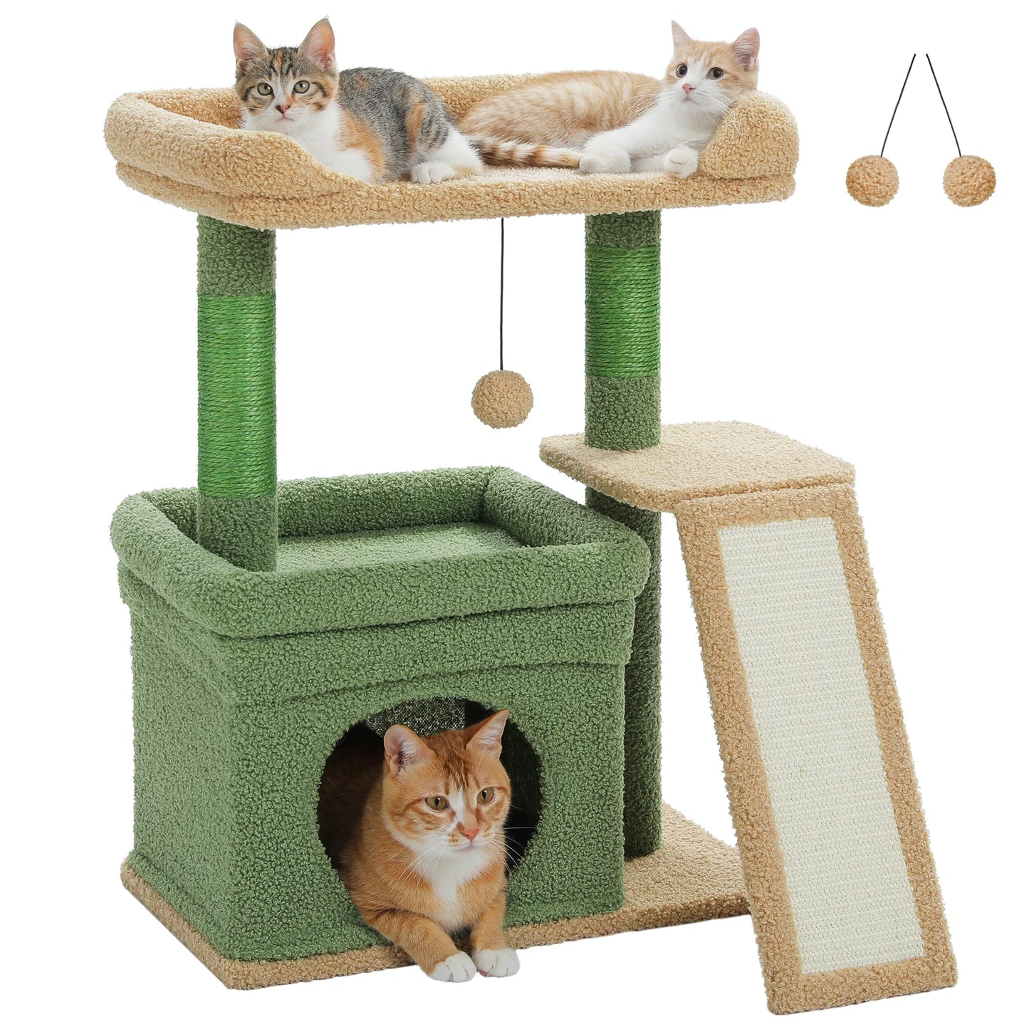 PAWZ Road Indoor Cat Tree With Scratching Post And Perch