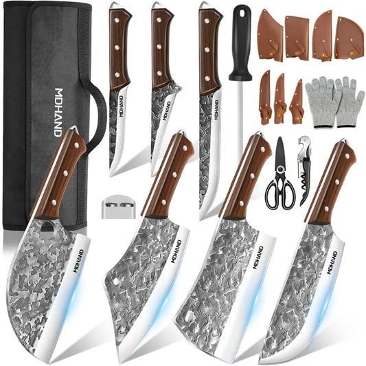 ZENG 14 Piece Japanese Chef Knife Set High Carbon Steel