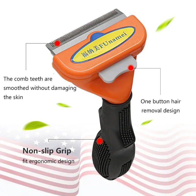 Pet Hair Removal Comb For Cats And Dogs Grooming Brush