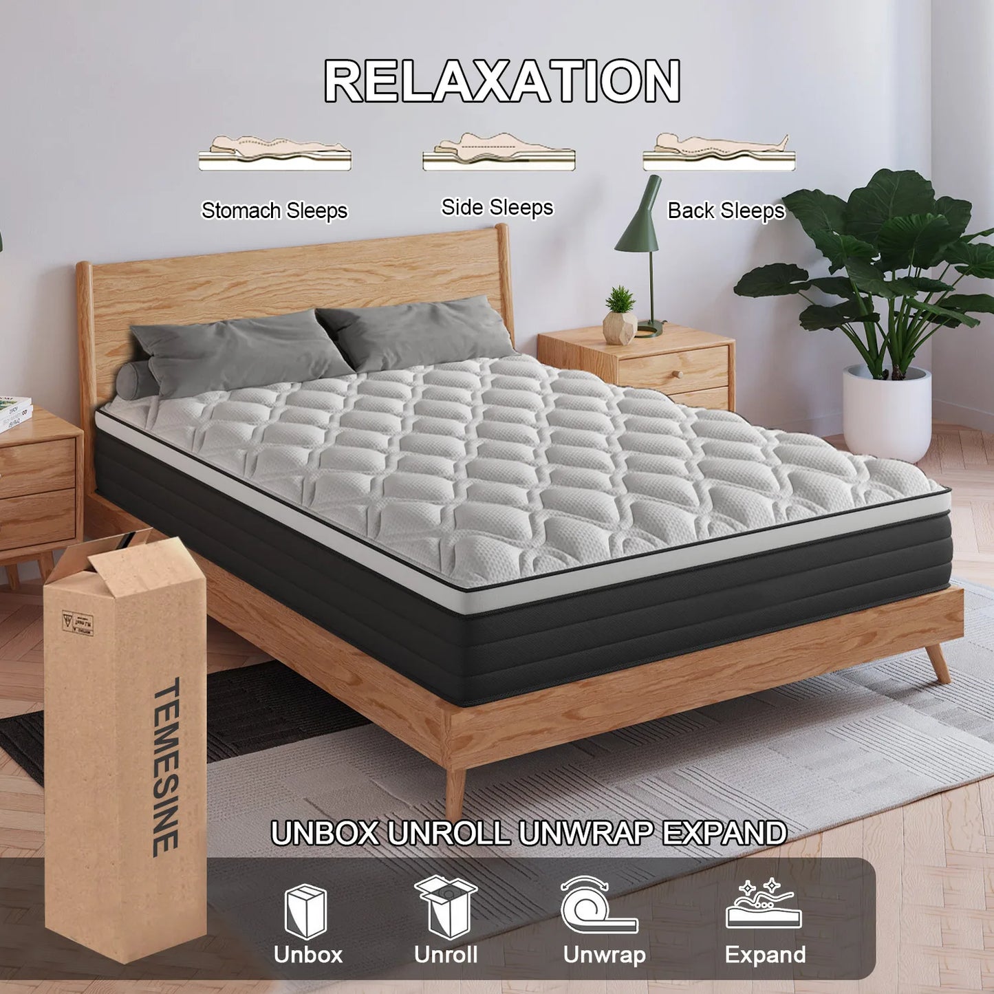 Sweetlove Gel Memory Foam Hybrid Pocket Spring Mattress