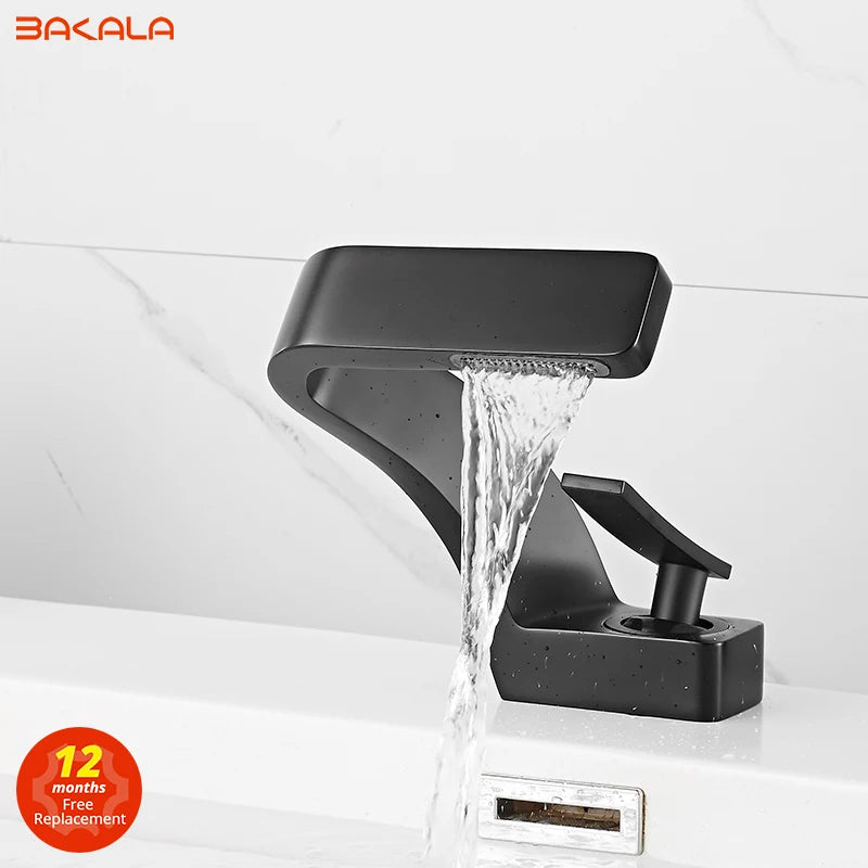 Bakala Deck Mounted Basin Faucet Single Hole Brass Mixer