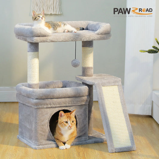 PAWZ Road Indoor Cat Tree With Scratching Post And Perch
