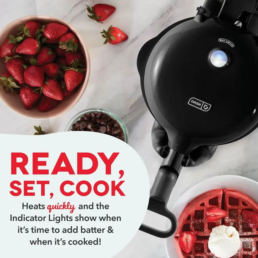 XMSJ Flip Belgian Waffle Maker Nonstick Rotating Surface