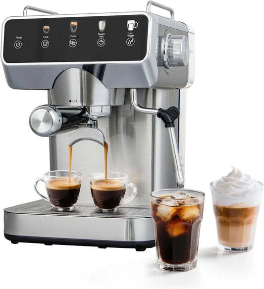 Iosn Espresso With Touchscreen 20 Bar Milk Frother Coffee Machine