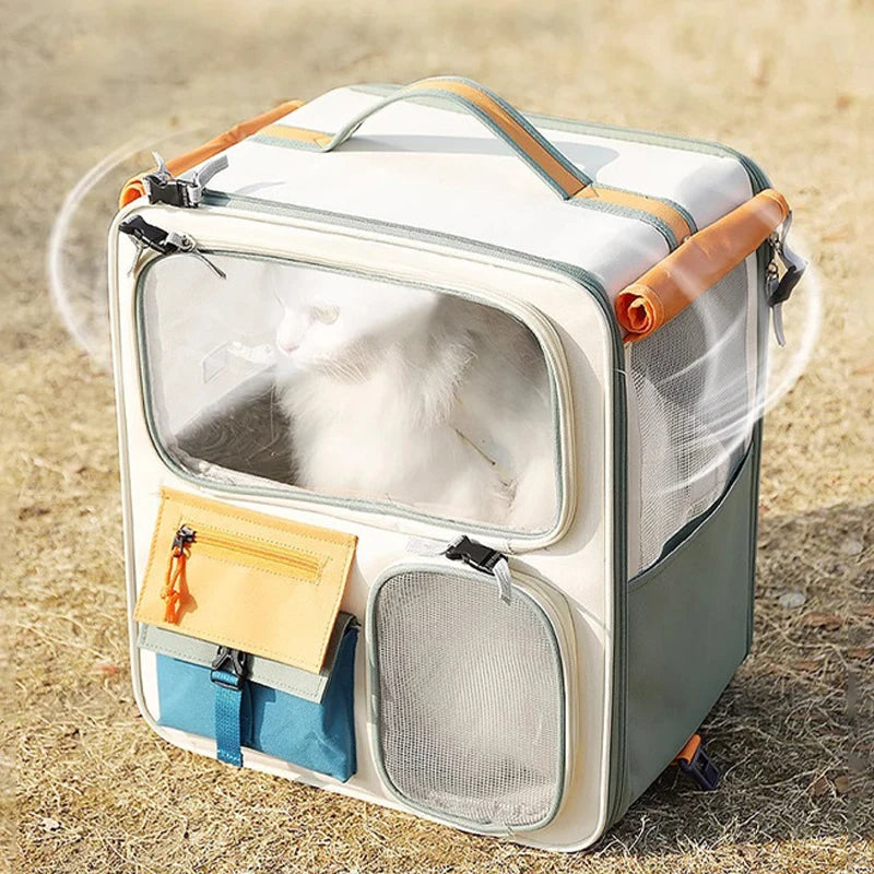 Hoopet Portable Pet Trolley Bag For Cats And Small Dogs