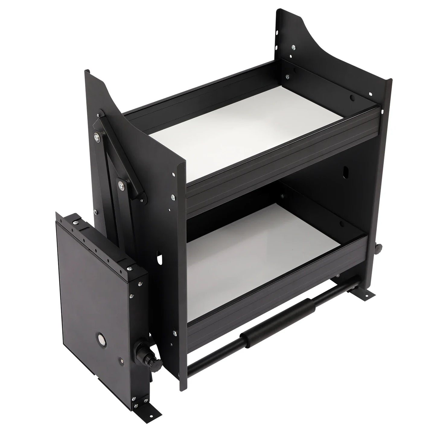 Hign-concerned Pull-Down Kitchen Wall Cabinet Shelving 2-Tier Organizer