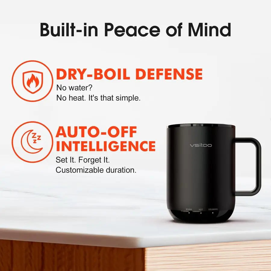 XMSJ S3 Plus Heated Smart Mug With AutoSensing AI