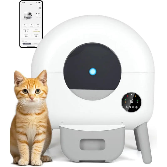 Smart Automatic Self Cleaning Cat Litter Box For Multiple Felines