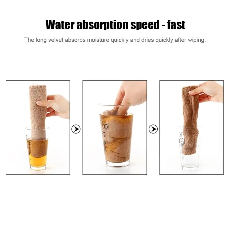 Soft Fleece Face Towels Set Quick Dry Bathroom Towels