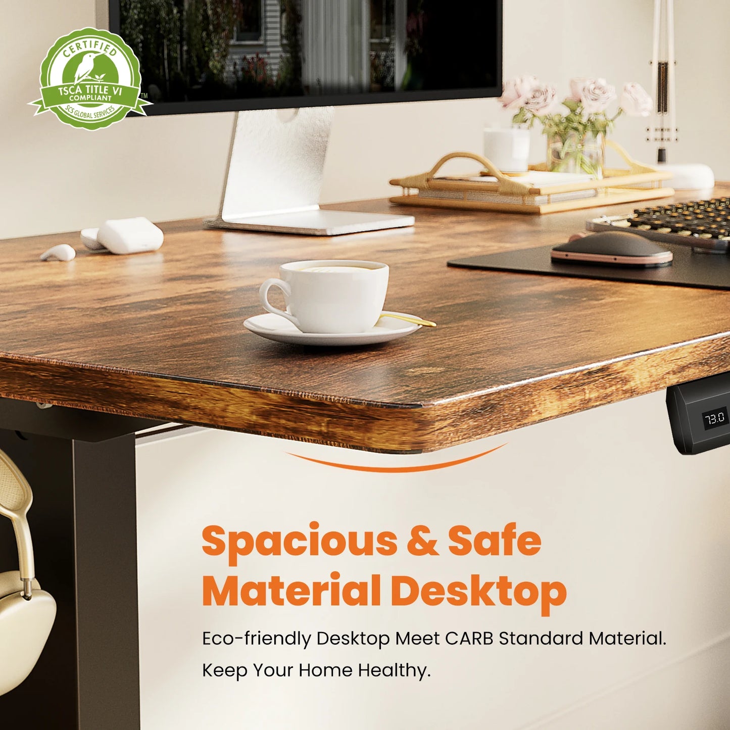 JHK Electric Standing Desk With Height Adjustment For Home Office