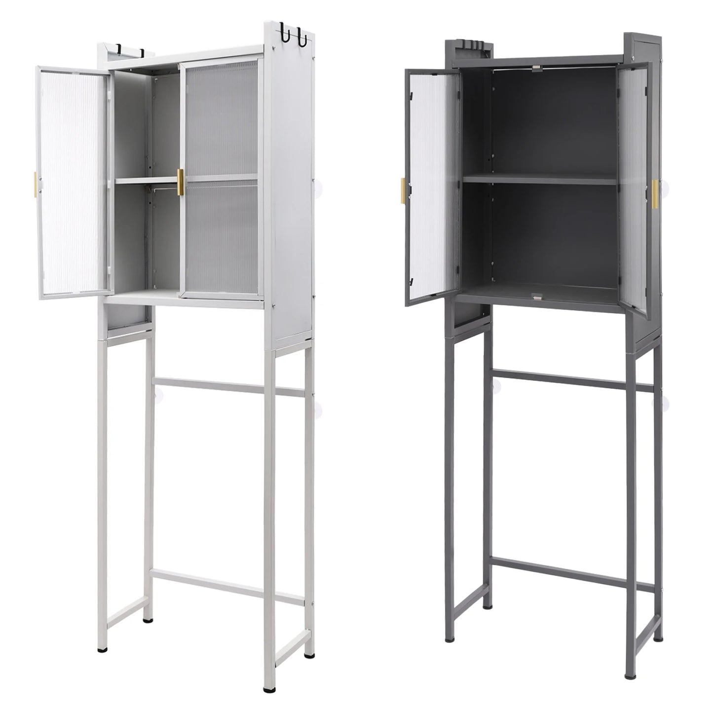 Over The Toilet Storage Cabinet  3 Tier Metal Bathroom Shelf