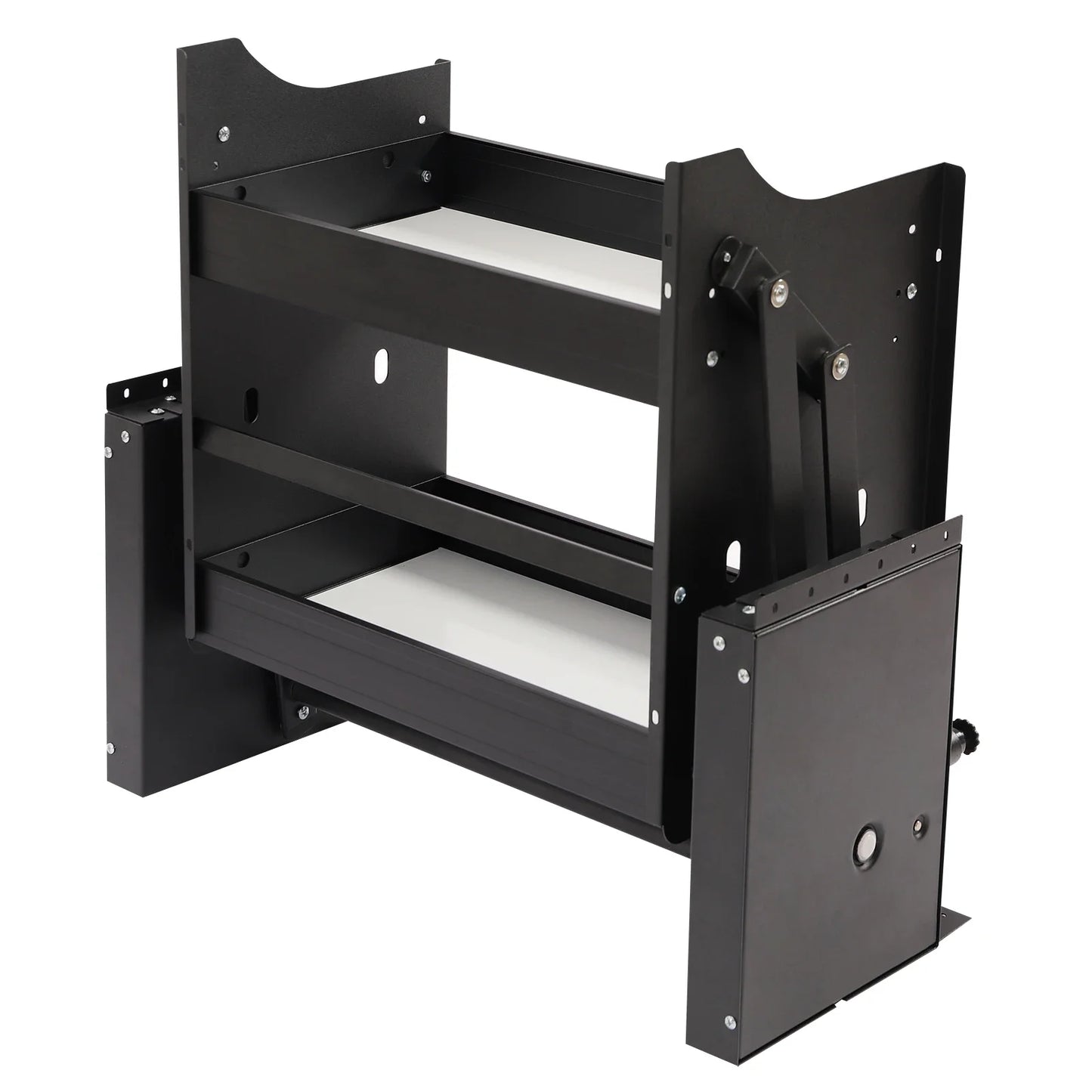 Hign-concerned Pull-Down Kitchen Wall Cabinet Shelving 2-Tier Organizer