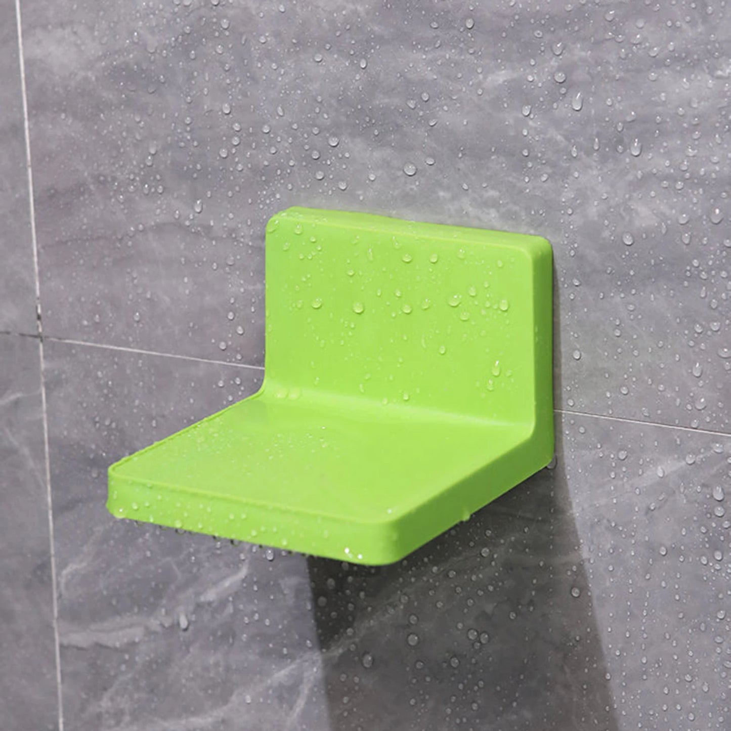 Two Piece Self Adhesive Bathroom Storage Shelves No Drill