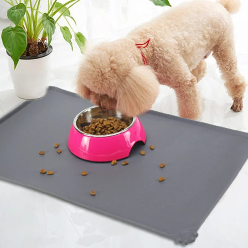 Silicone Pet Meal Mat Waterproof Anti Slip Cat Dog Feeding Mat