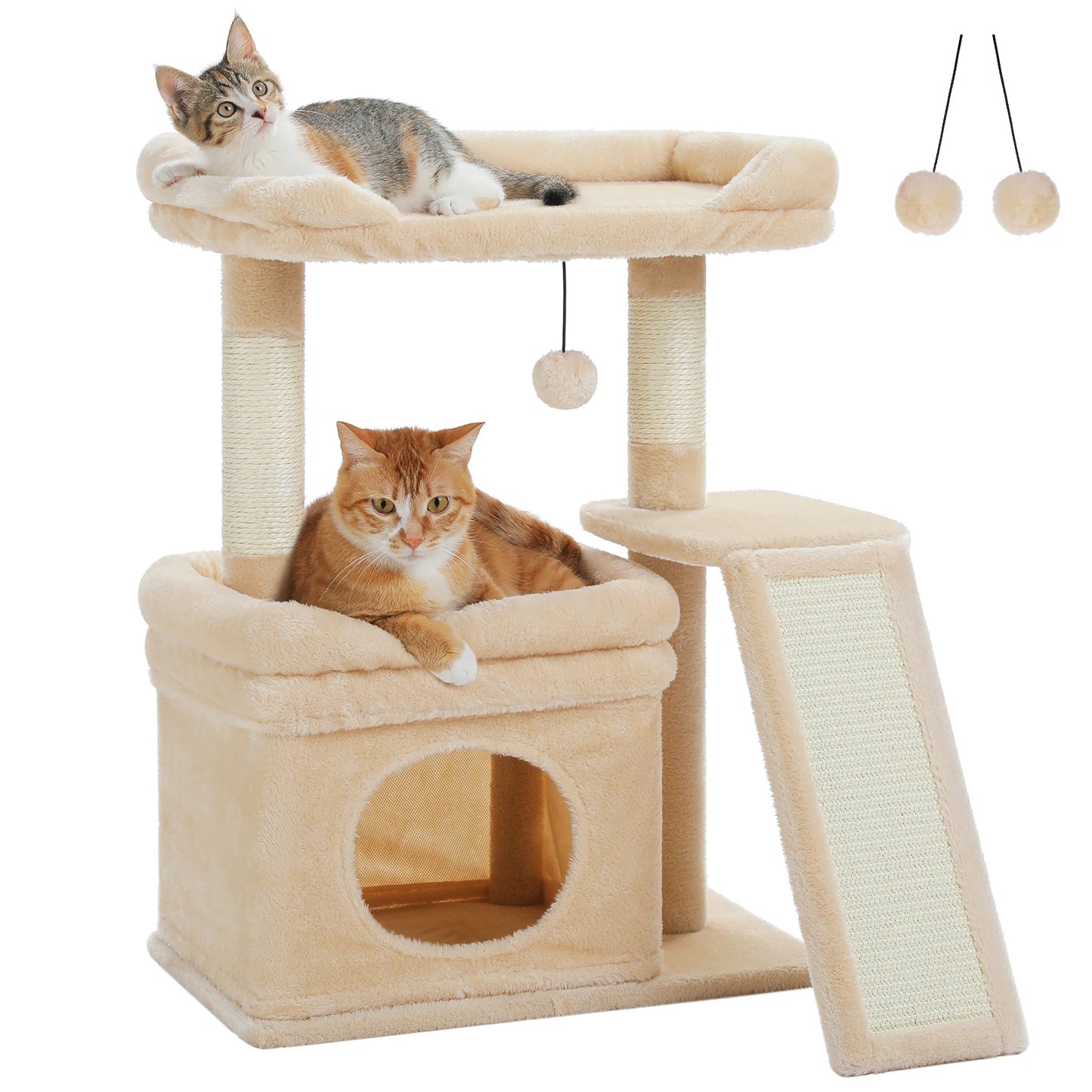 PAWZ Road Indoor Cat Tree With Scratching Post And Perch