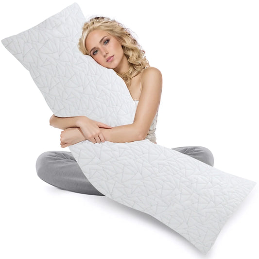 NONECN Memory Foam Body Pillow For Adults Fluffy Support