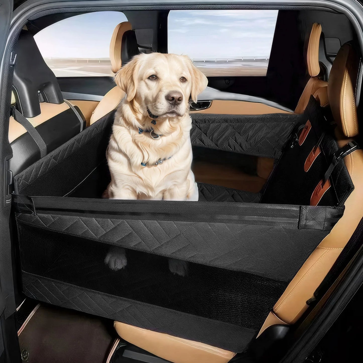 Dog Car Seat Cover Waterproof Seat Cover Nonslip Back Seat Cover Dog Hammock for Cars Trucks and SUVs