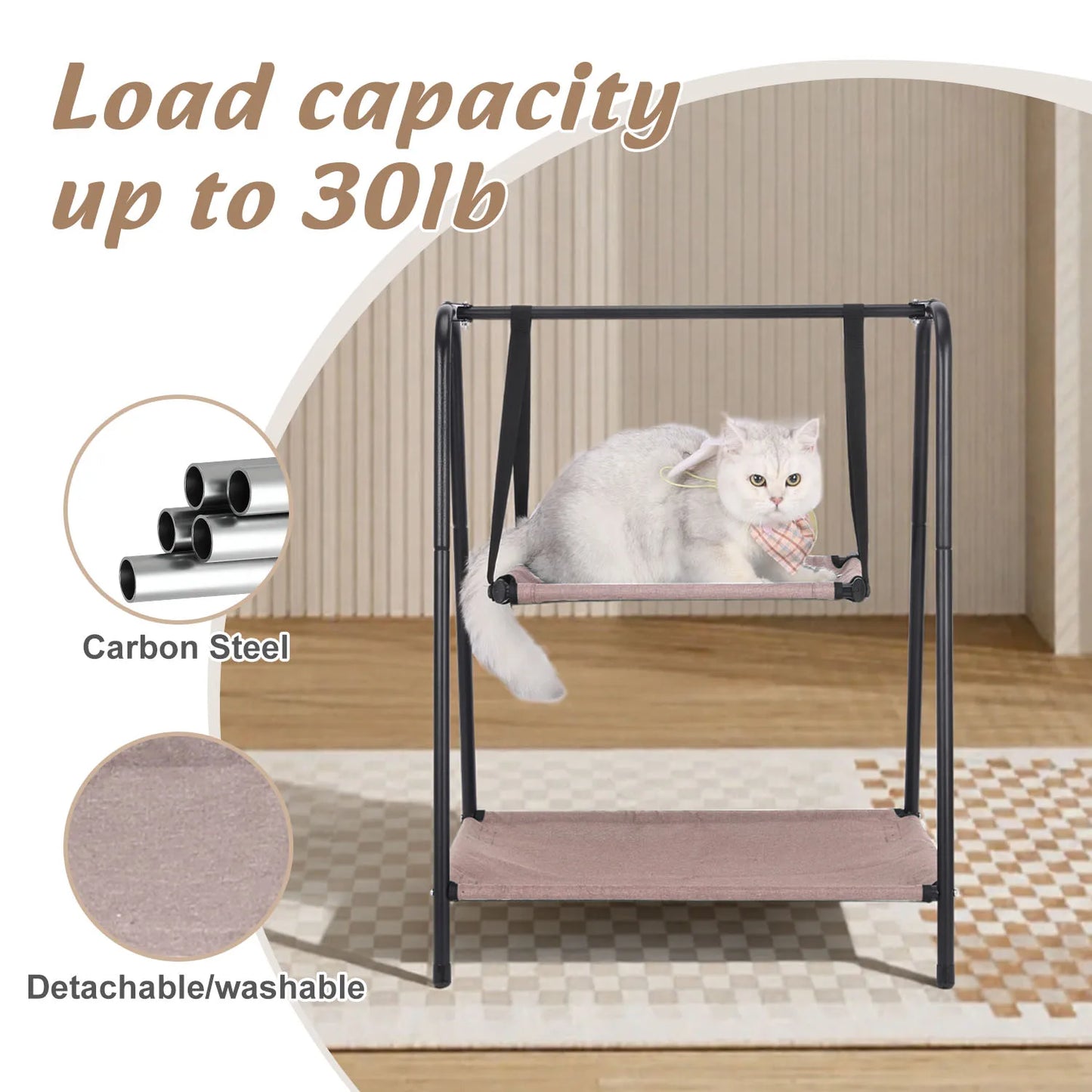 Cat Hammock Window Bed Dual Layer Hanging Cat Tree Cloth