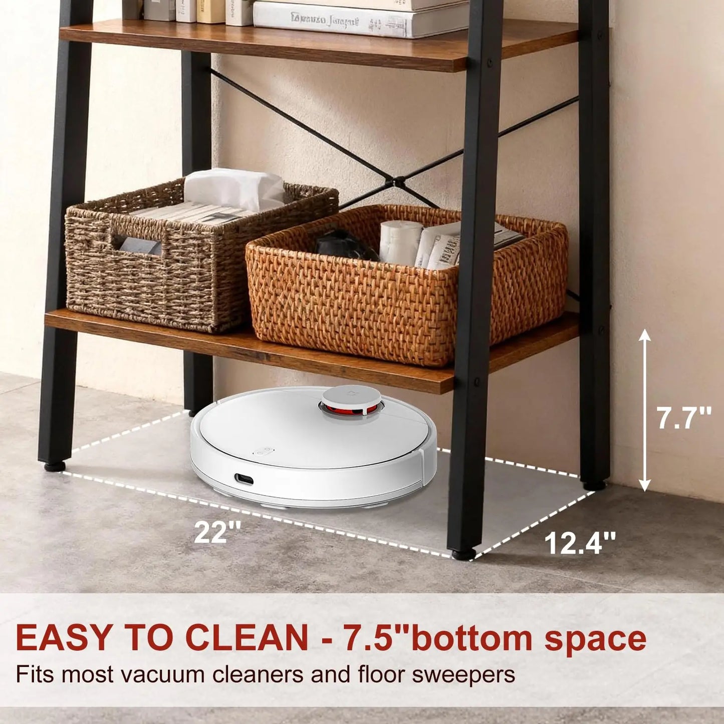 JHK 4 Tier Display Bookshelf Wooden Storage Shelf Stand