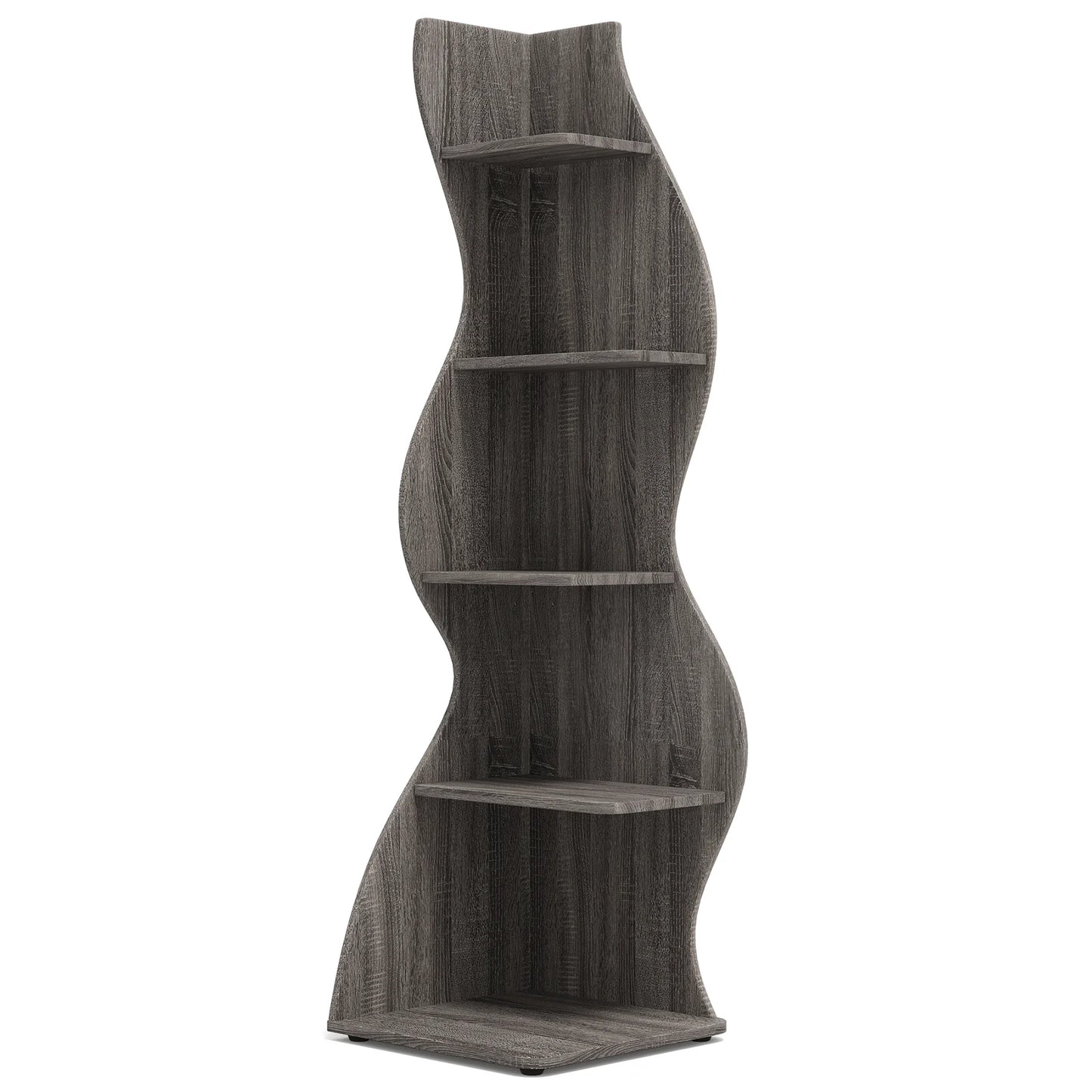 Tribesigns Modern 5-Tier Wall Corner Shelf and Plant Stand