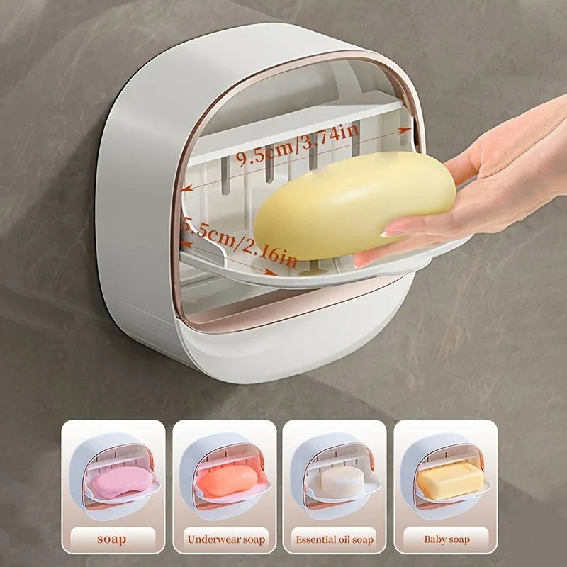 Wall Mounted Soap Dispenser With Drainage No Drill Installation